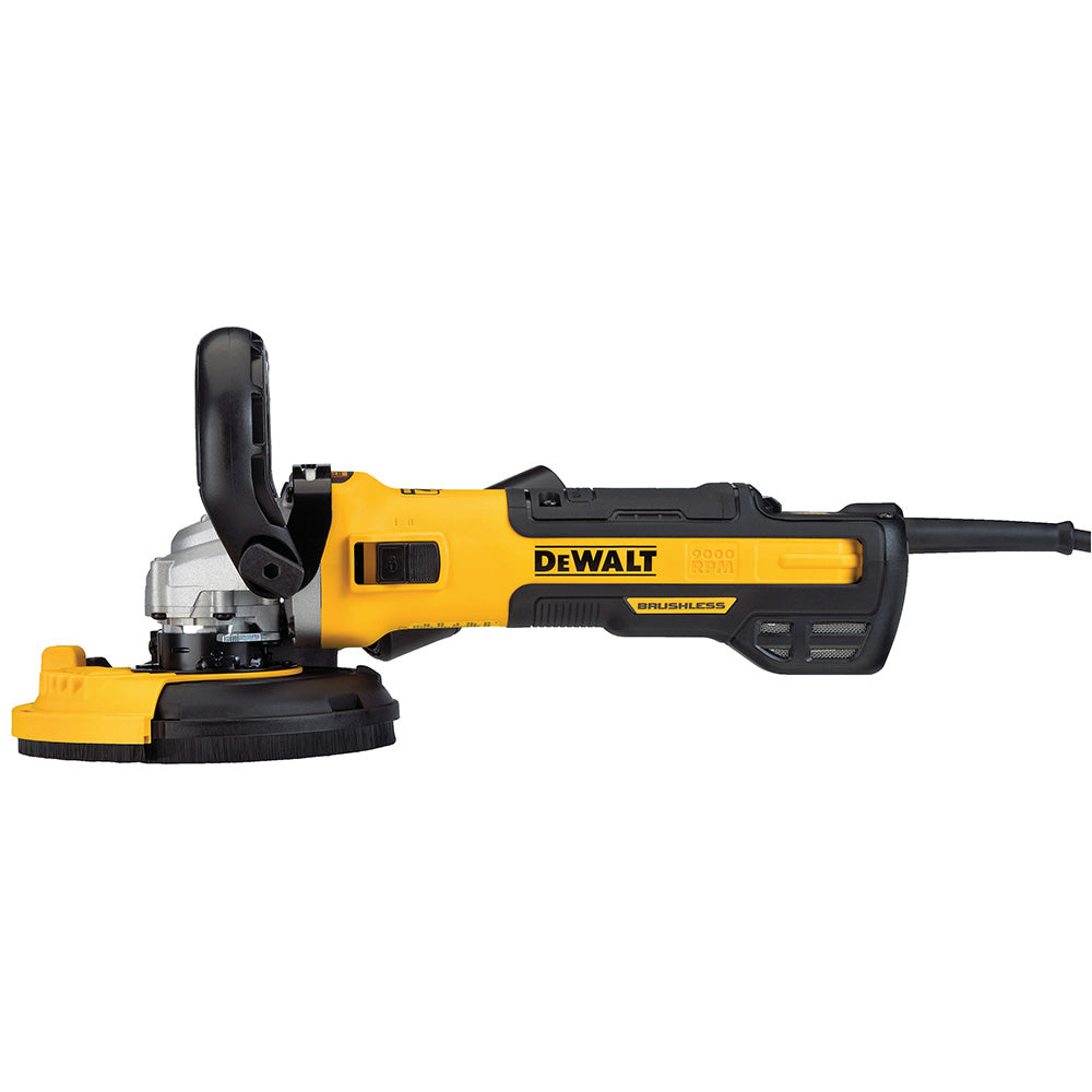  DeWALT DWE46253 1800W 5 Inch Brushless Surfacing Grinder Kit Kickback Brake 