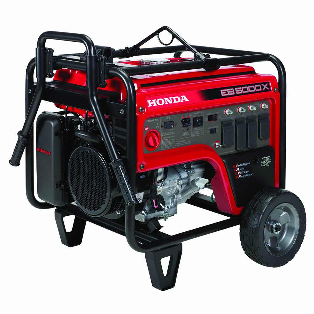  Honda EB5000 5000 Watt 120/240V Gas Industrial Portable Generator W/ CO-Minder 