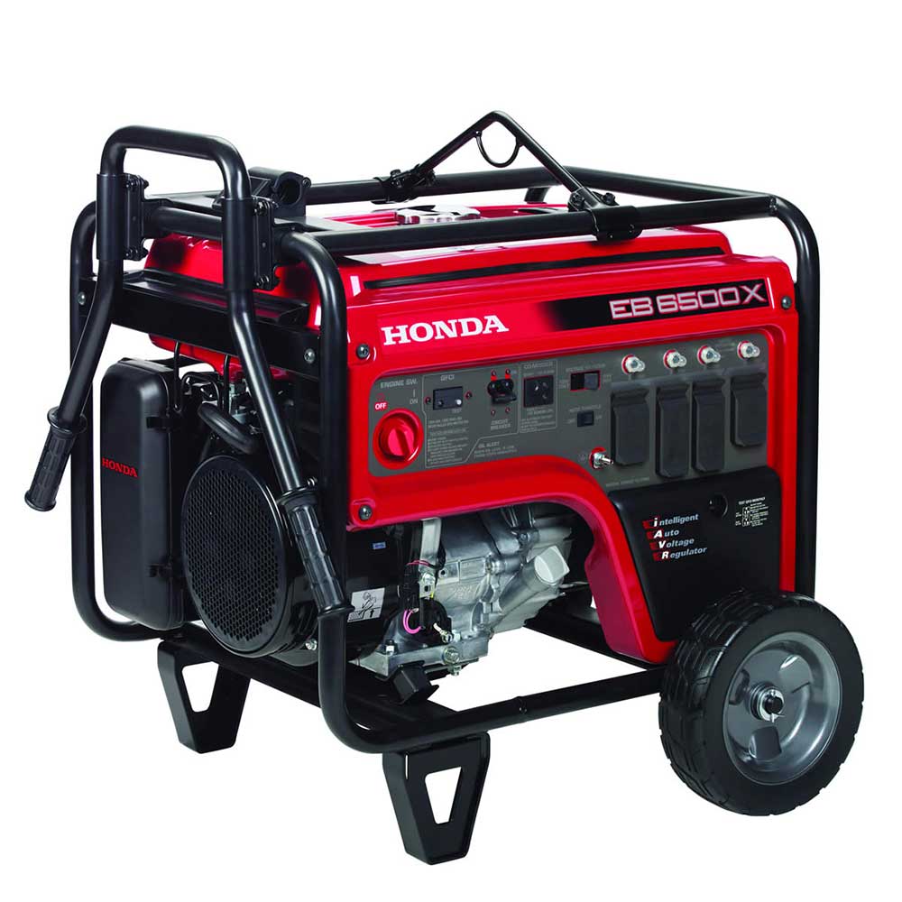  Honda EB6500X 6,500 Watt 120/240V Gas Industrial Portable Gas Generator 