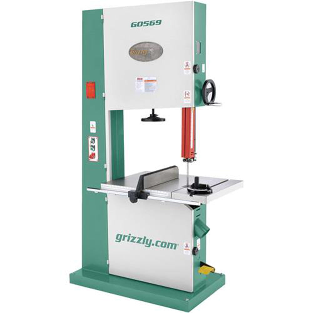  Grizzly G0569 220V/440V 24 Inch 7-1/2 HP 3-Phase Industrial Bandsaw 