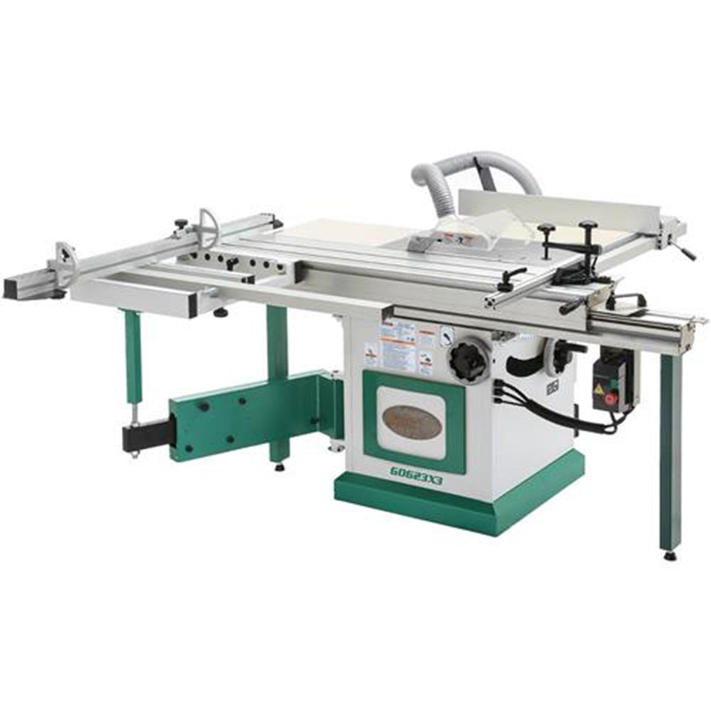  Grizzly G0623X3 220V/440V 10 In 7 HP 3-Phase Extreme Serie Sliding Table Saw 