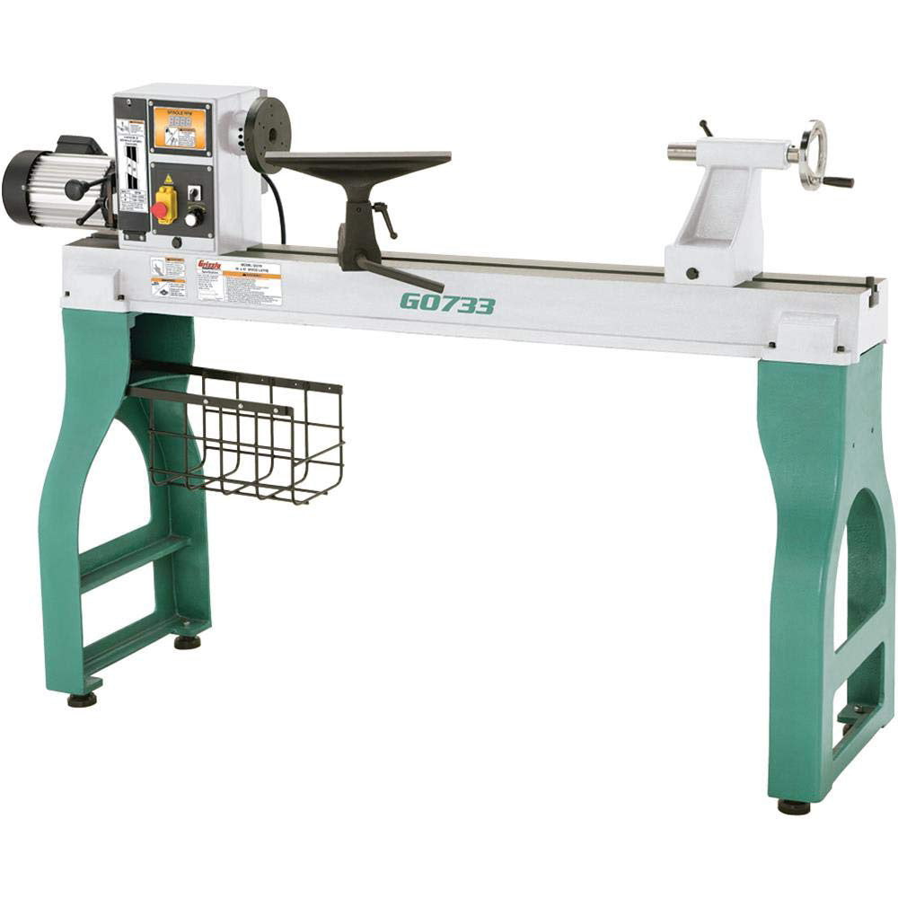  Grizzly G0733 18 Inch x 47 Inch Heavy Duty Wood Lathe 