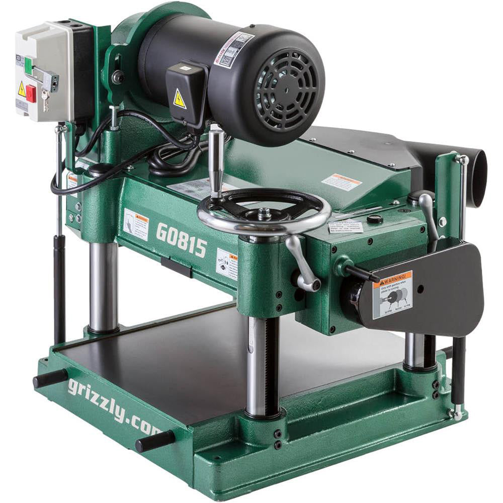  Grizzly G0815 240V 15 Inch 3 HP Heavy-Duty Planer 