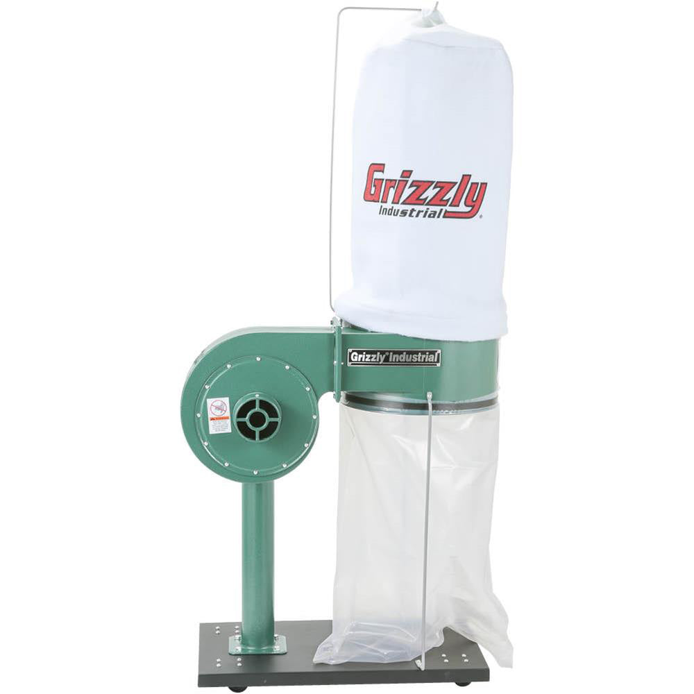  Grizzly G8027 1 HP Dust Collector 