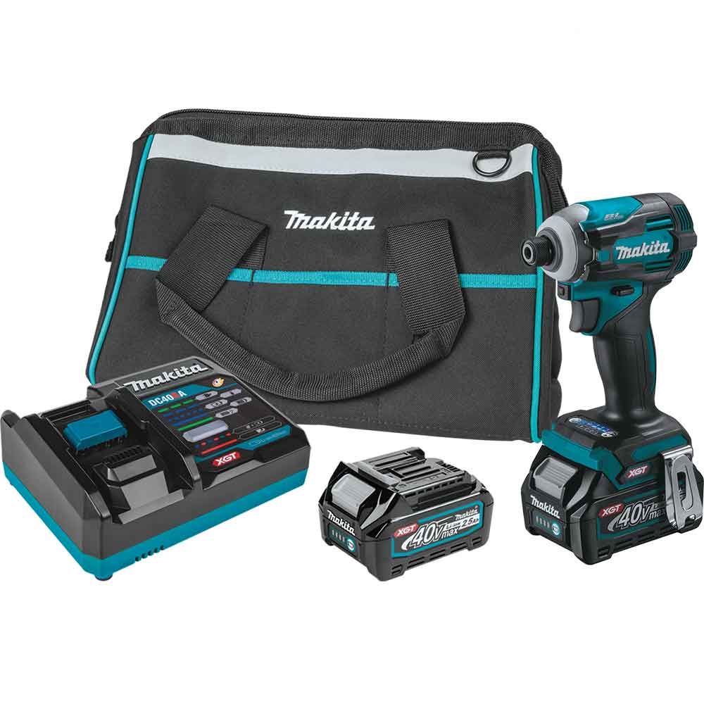  Makita GDT01D 40V MAX XGT Brushless Cordless Impact Driver Kit w/ 2.5Ah Battery 