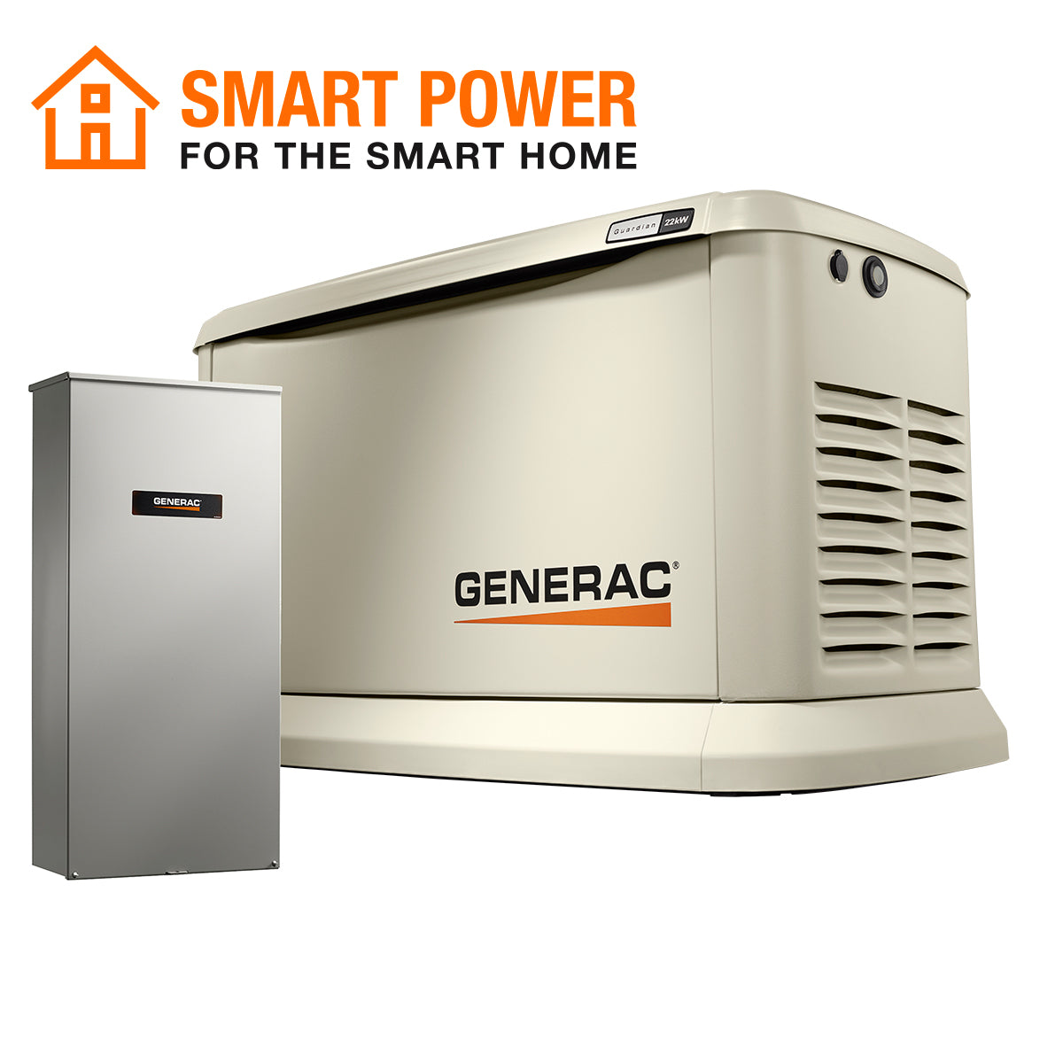  Generac 70432 22,000-Watt Single Phase Auto Start Air Cooled Standby Generator 