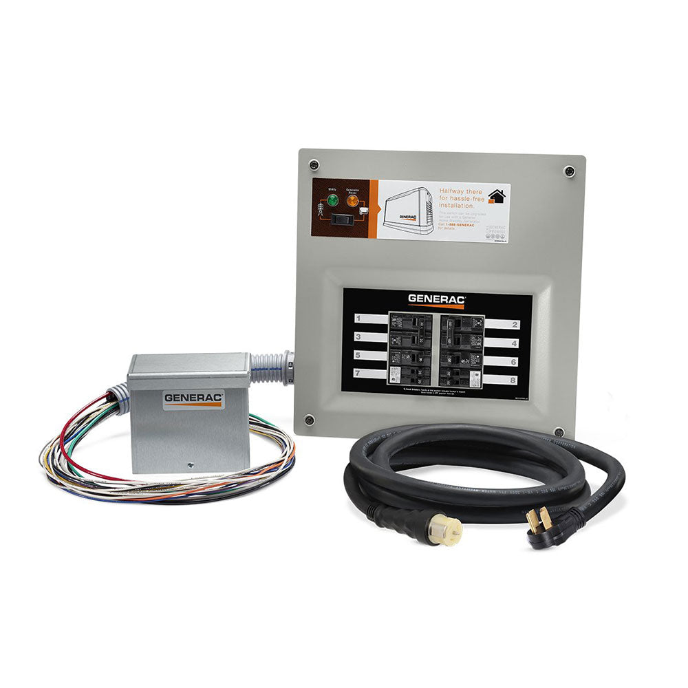  Generac 9855 50 Amp 10 Circuit HomeLink Upgradeable Manual Transfer Switch Kit 