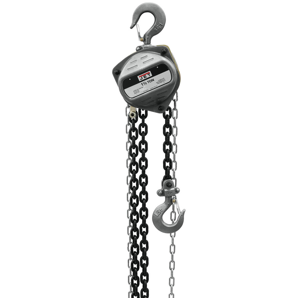  JET S90-150-20 1-1/2 Ton Hand Chain Manual Hoist with 20' Lift - 101922 