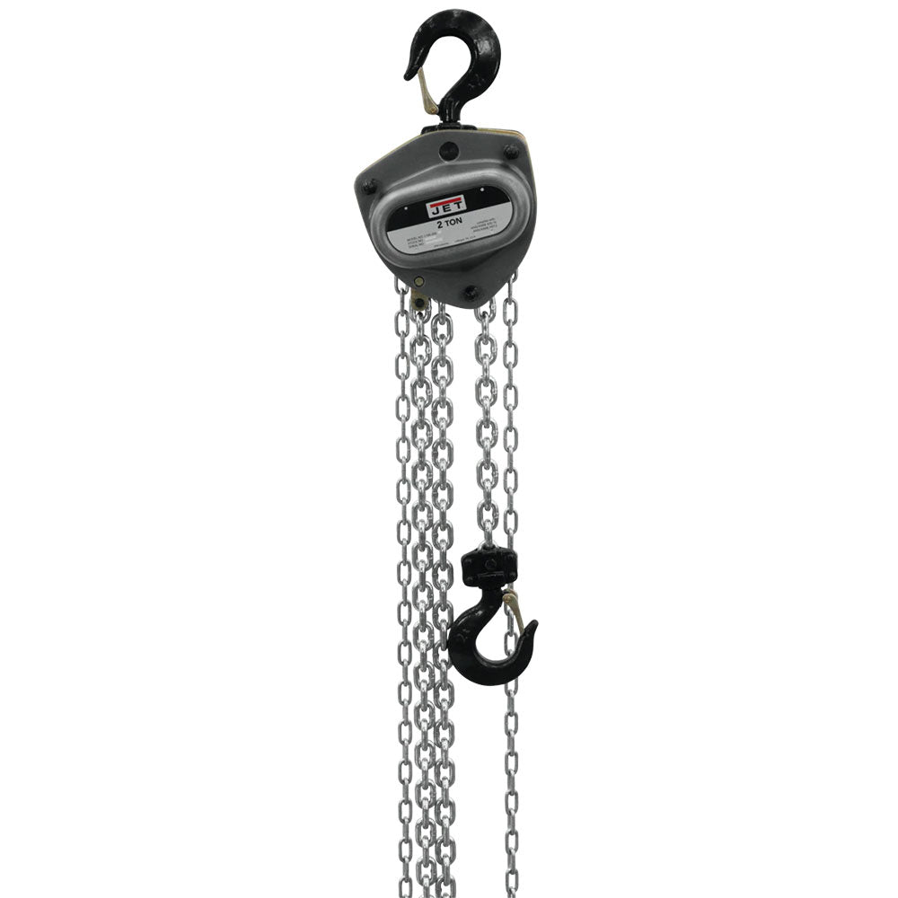  JET L100-200WO-20 2 Ton Chain Lever Hoist w/ 20' Lift Overload Protection 