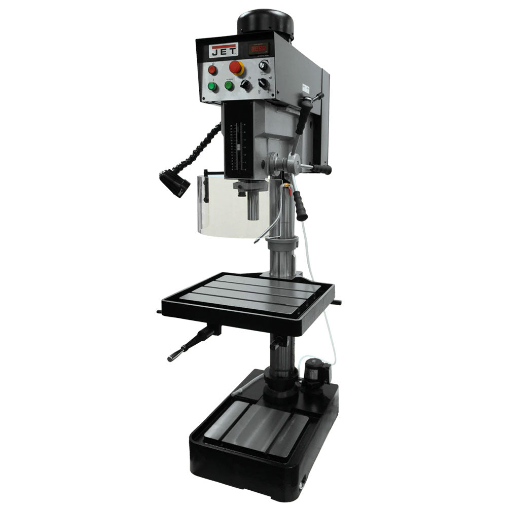  JET JDP-20EVST-230 230V 2 HP 1-1/2" Variable Metalworking Tapping Drill Press 