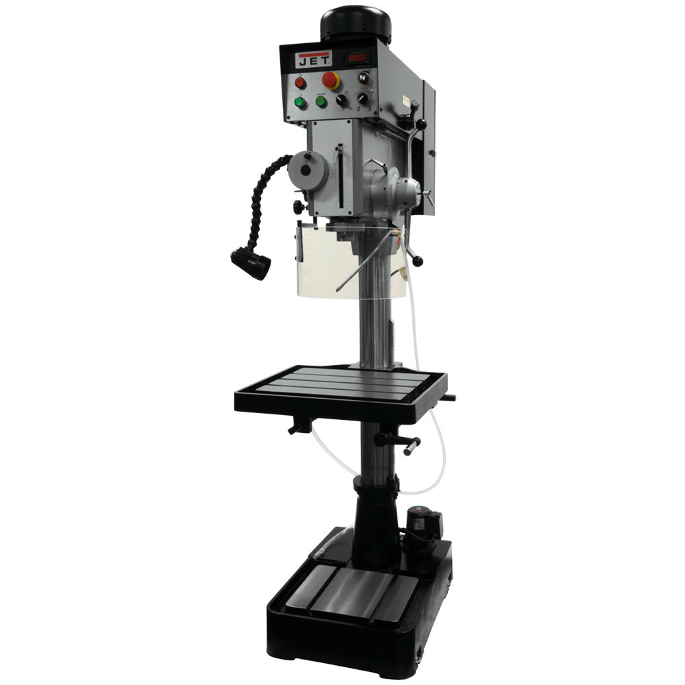  JET JDP20EVST-230-PDF 230V 2 HP 3 Phase Variable Drill Press w/ Powerfeed 