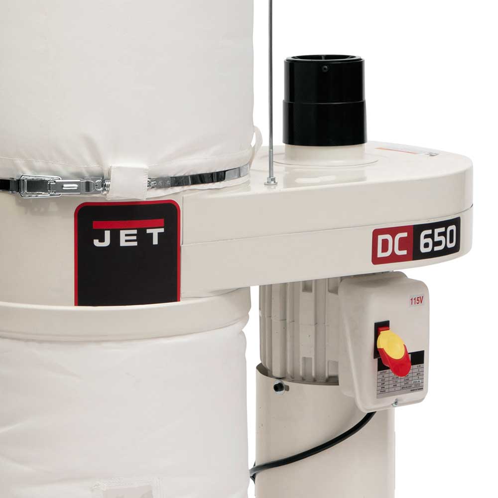 Jet Dc 650 1hp Cfm Dust Collector With 708642bk 