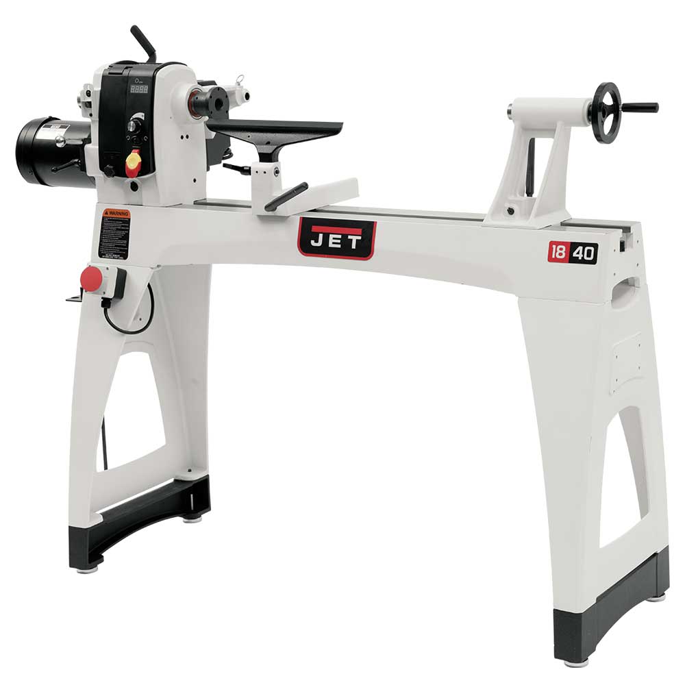  Jet JWL-1840EVS 2-Hp 230V 18" x 40" Electronic Variable Speed Wood Lathe 