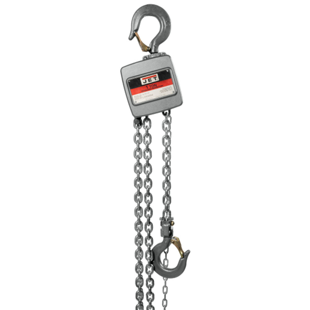  Jet AL100-100-20 1 Ton Aluminum Chain Hoist w/ 20' Lift 