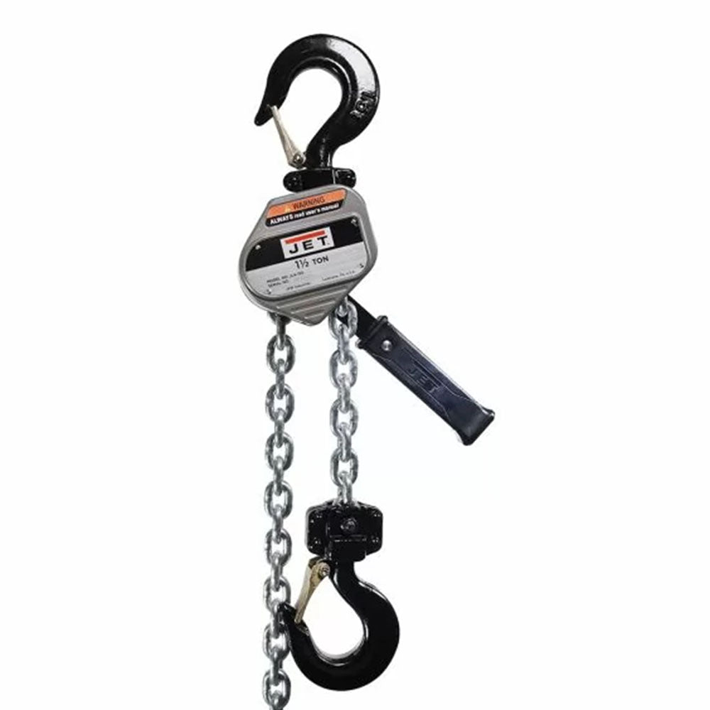  Jet JLA-150-10 JLA 1-1/2 Ton Aluminum Series Lever Hoist w/ 10' Lift 