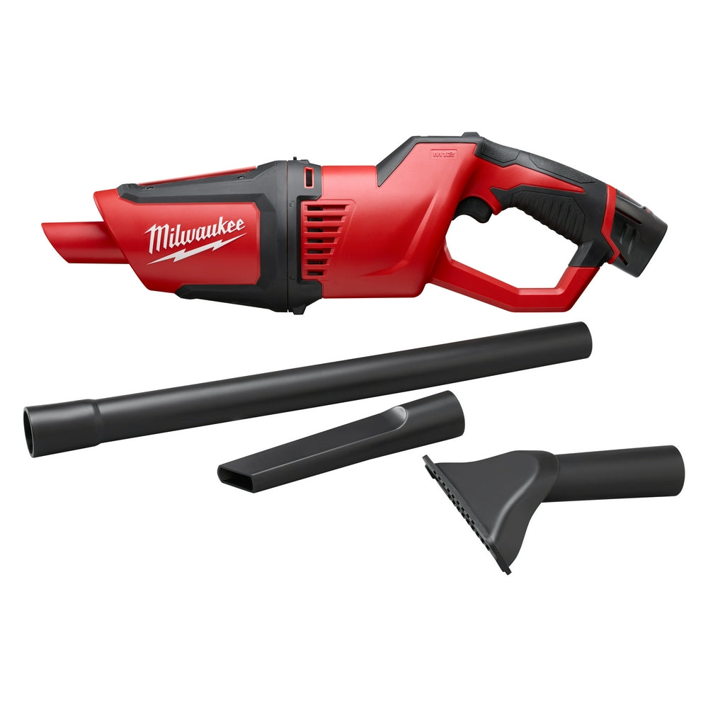  Milwaukee 0850-20 M12 12V Compact Vacuum w/ Crevice Tool - Bare Tool 