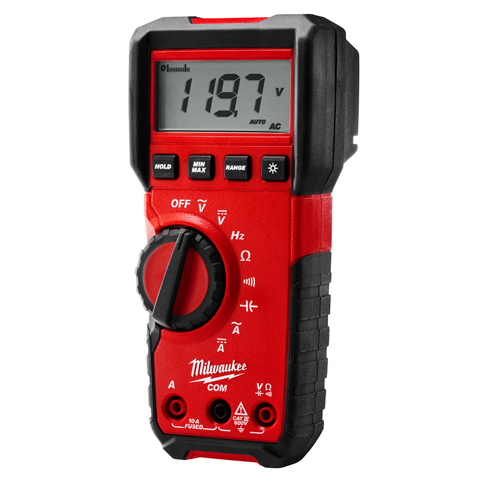  Milwaukee 2216-20 600V Professional Auto Voltage/Continuity Digital Multimeter 