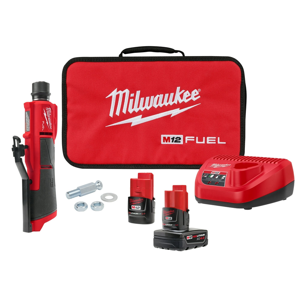  Milwaukee 2409-22 M12 FUEL 12V Brushless Li-Ion Low Speed Tire Buffer Kit 