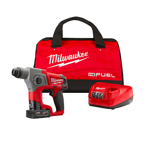  Milwaukee 2416-21XC M12 FUEL 12V 5/8-Inch 4.0Ah SDS-Plus Rotary Hammer Kit 