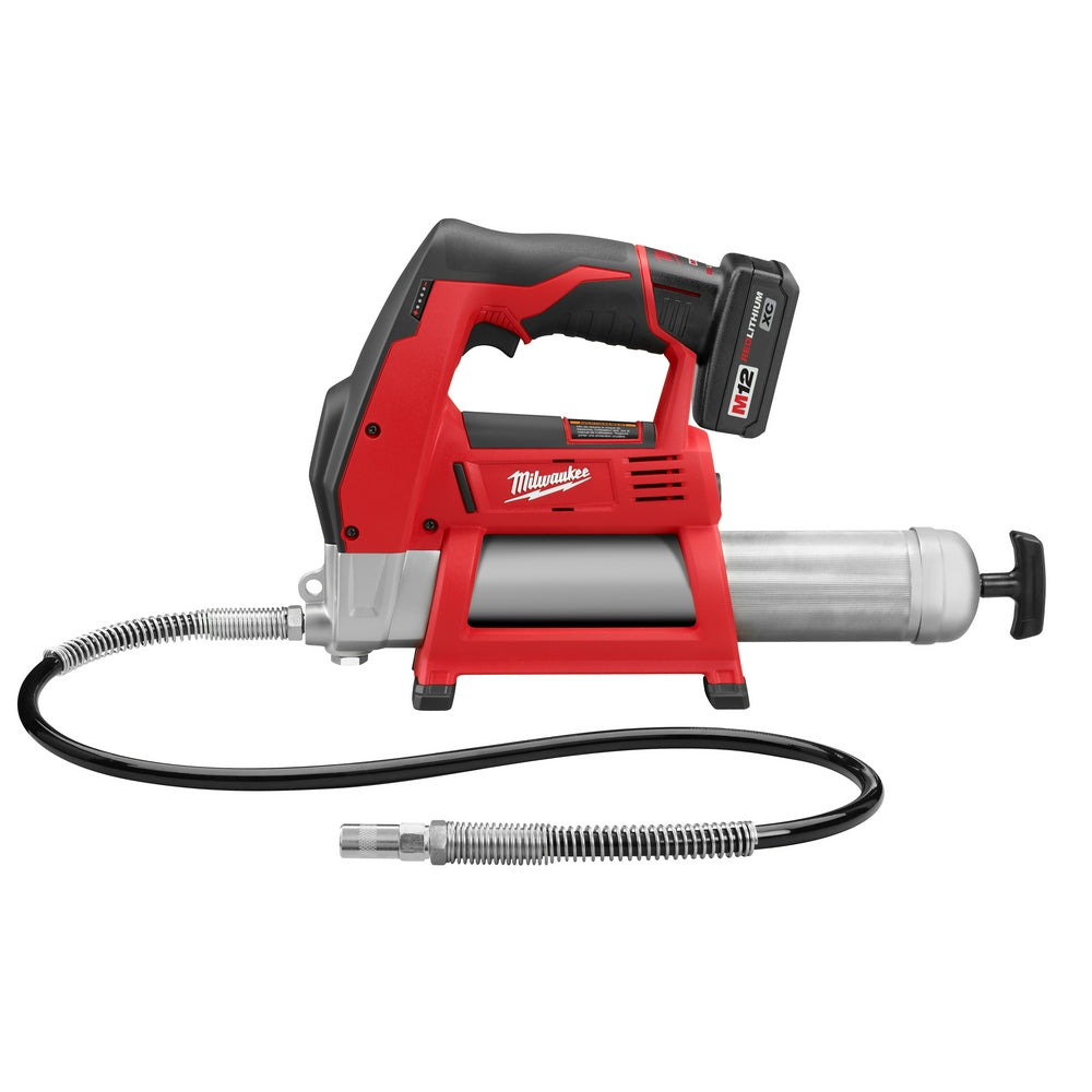  Milwaukee 2446-21XC M12 12V 14-Inch Lithium-Ion Grease Gun Kit 