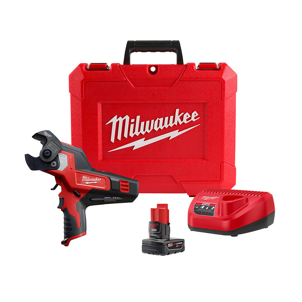  Milwaukee 2472-21XC M12 12V 600 Mcm Cable Cutter Kit 