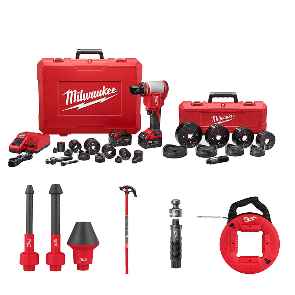  Milwaukee 2676-23FG M18 18V 10 Ton Knockout 1/2" - 4" Bundle w/ Quick Connect 