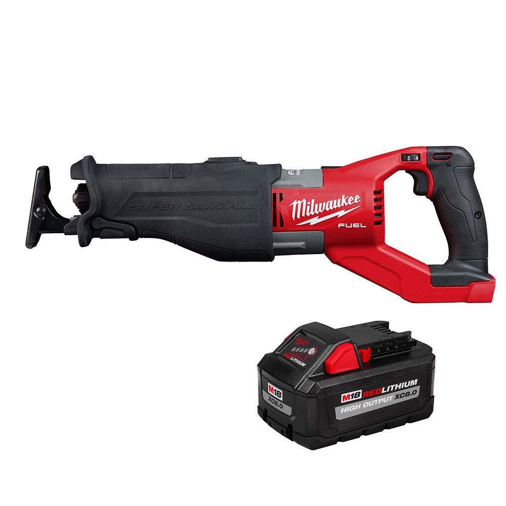 Milwaukee Super Sawzall with 8ah battery