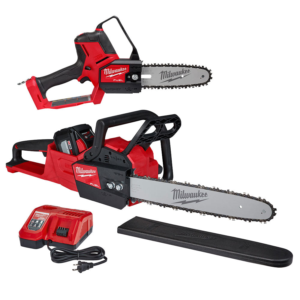  Milwaukee 2727-21HDHT M18 FUEL 18V 2 Tool Chainsaw/Pruning Saw Combo Kit 