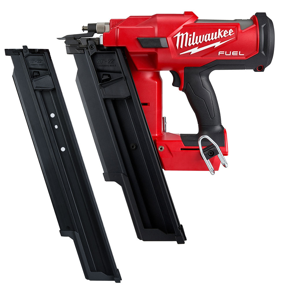  Milwaukee 2744-20EM M18 FUEL 18V 21 Degree Framing Nailer w/ EXT Capacity Mag 