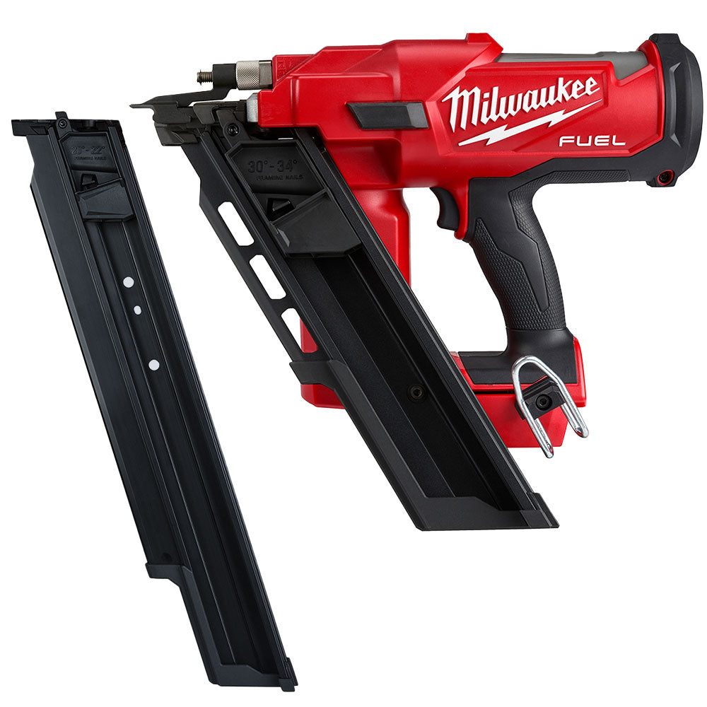  Milwaukee 2745-20EM M18 FUEL 18V 30 Degree Framing Nailer w/ EXT Capacity Mag 