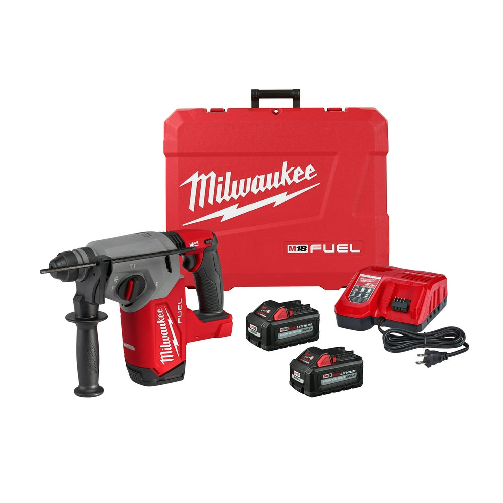  Milwaukee 2912-22 M18 FUEL 18V 1" SDS Plus Brushless Rotary Hammer Kit 