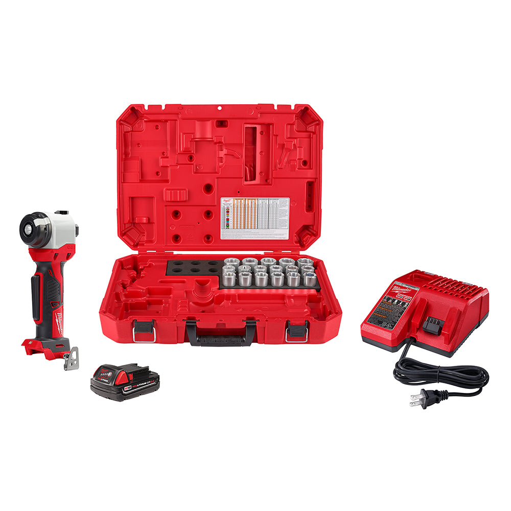  Milwaukee 2935CU-21S M18 18V Cable Stripper Kit w/ 17 Cu THHN / XHHW Bushings 