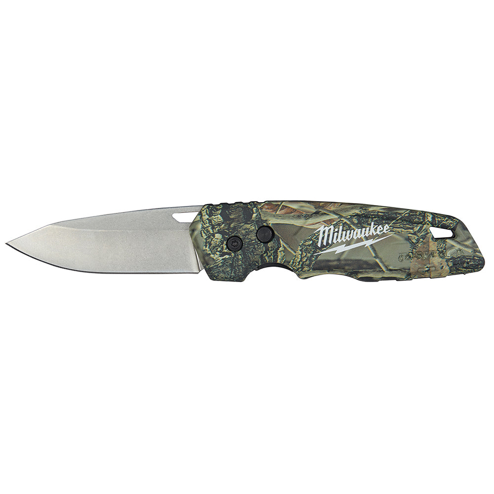  Milwaukee 48-22-1524 FASTBACK Camo Folding Pocket Knife 