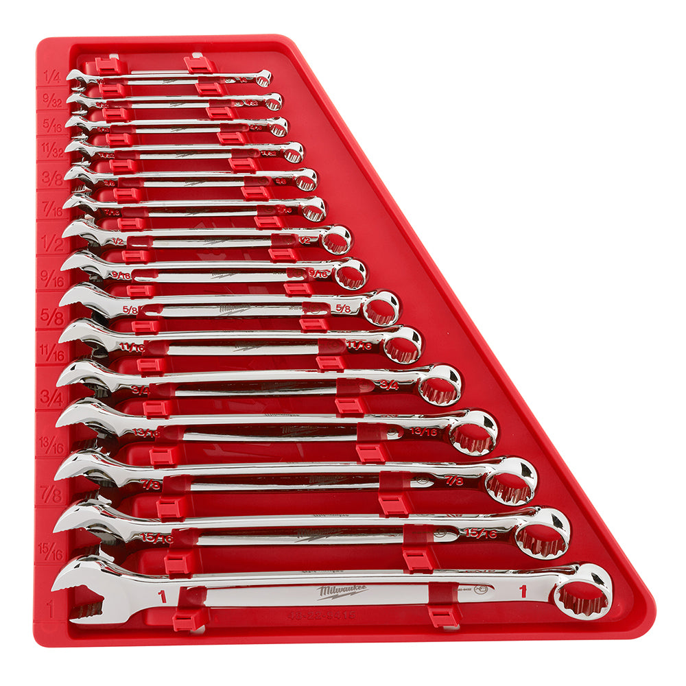  Milwaukee 48-22-9415 15-Piece Standard Open-End Combination Wrench Set 