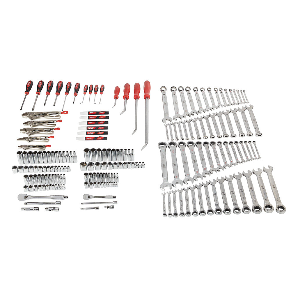  Milwaukee 48-22-9489 Heavy Duty Metric/SAE Mechanics Tool Set 191 PC 