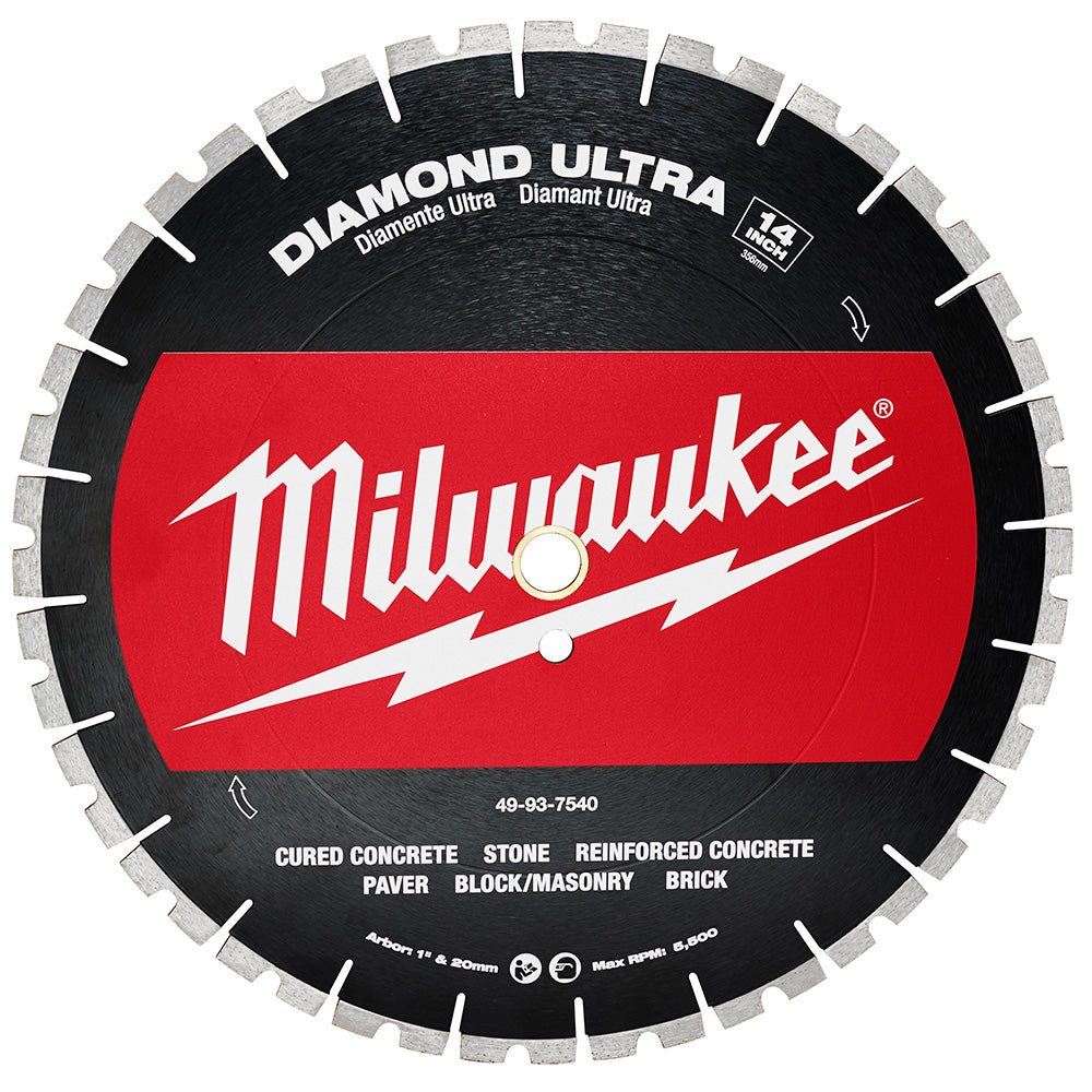  Milwaukee 49-93-7540 MX FUEL 14 Inch Diamond Ultra Segmented Blade 