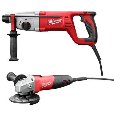  Milwaukee 5262-21A Corded 1" SDS Plus Rotary Hammer/4-1/2" Angle Grinder Combo 