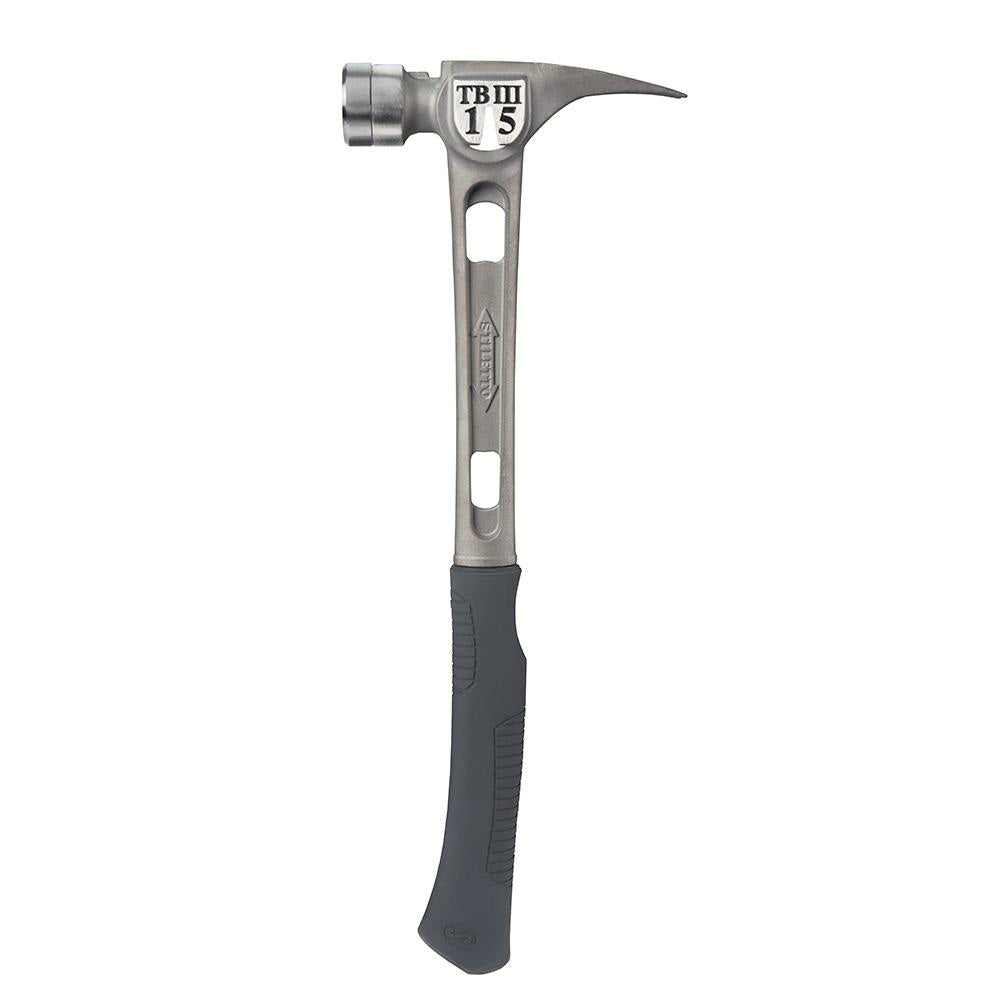 Stiletto 15 oz III Titanium Hammer with Smooth Face Curved