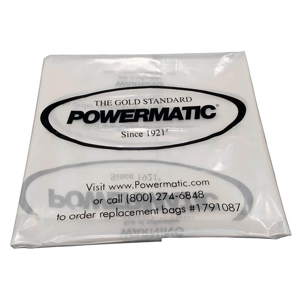  Powermatic 1791087 20" Clear Collection Bags (Pack of 5) 