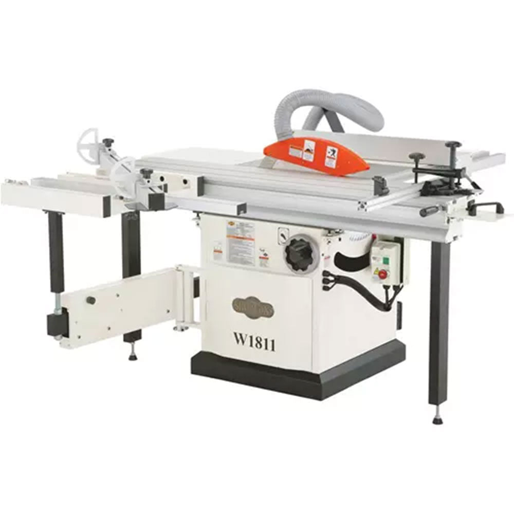  Shop Fox W1811 10" 5 HP Sliding Table Saw w/ 63" Crosscut Capacity 