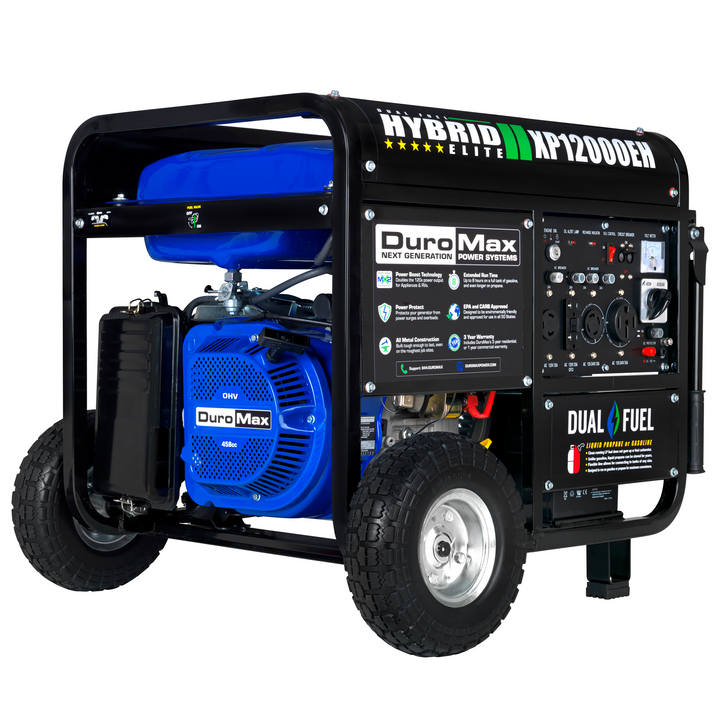 DUROMAX XP12000EH 12,000-WATT 18 HP PORTABLE HYBRID GAS PROPANE GENERATOR