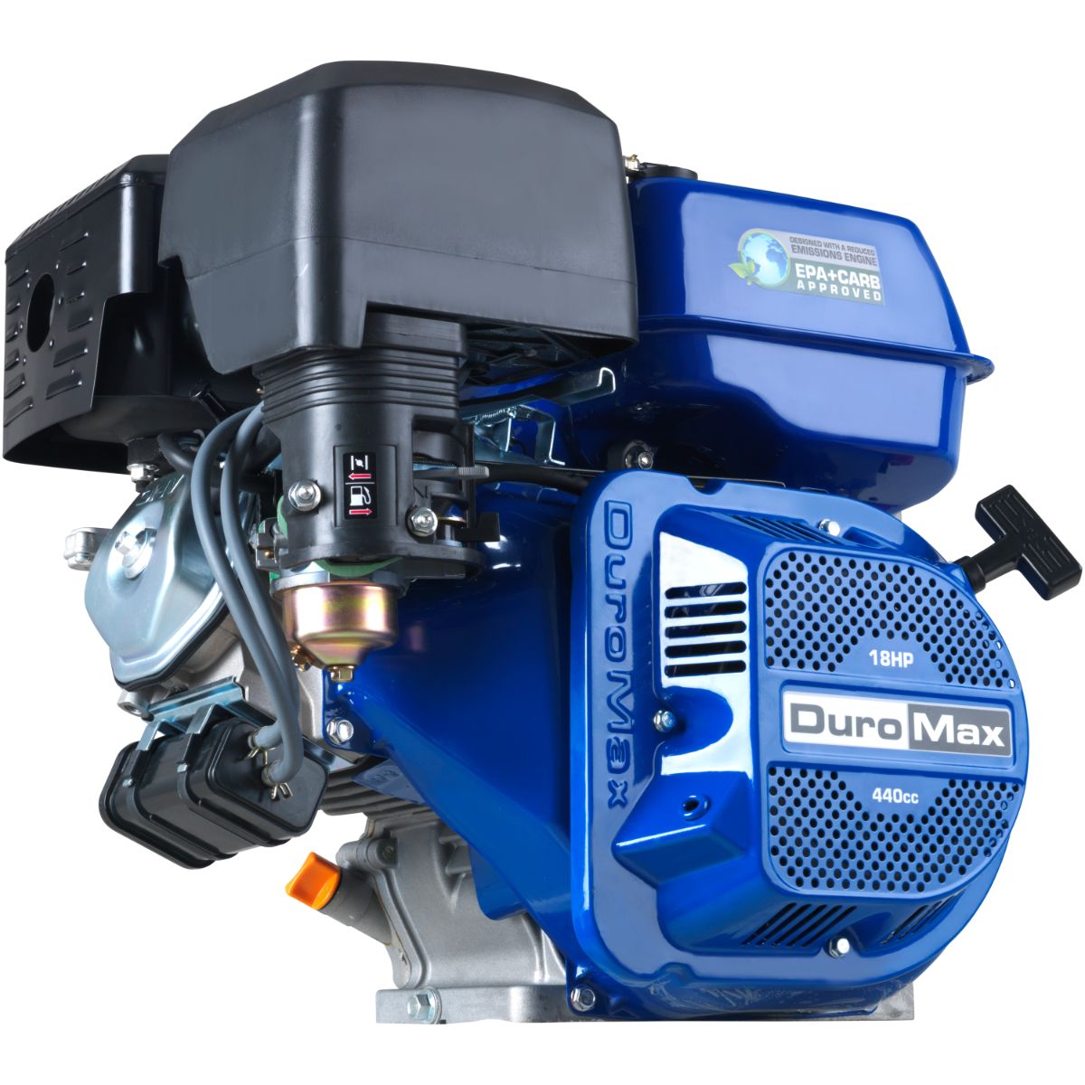  DuroMax XP18HP 439cc 3600 RPM 1" Recoil Start Horizontal Gas Powered Engine 