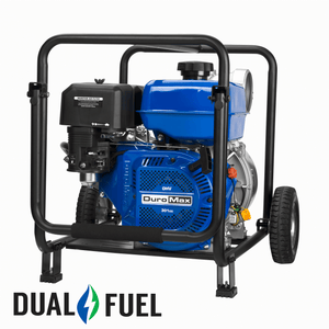 DuroMax XP904WX 423 GPM 4" Dual Fuel Engine Portable Water Pump