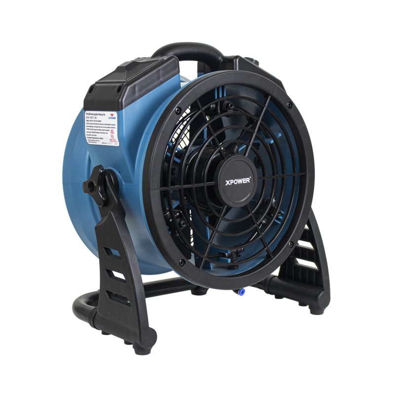  XPower FM-65B 900 CFM Portable Multi-Purpose Battery Powered Misting Fan 