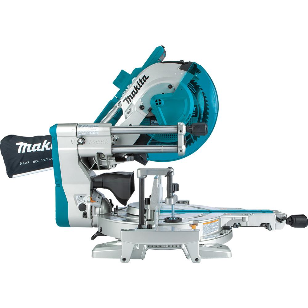  Makita XSL07Z 18 Volts X2 LXT Brushless Dual Miter Saw with Laser, Tool Only 