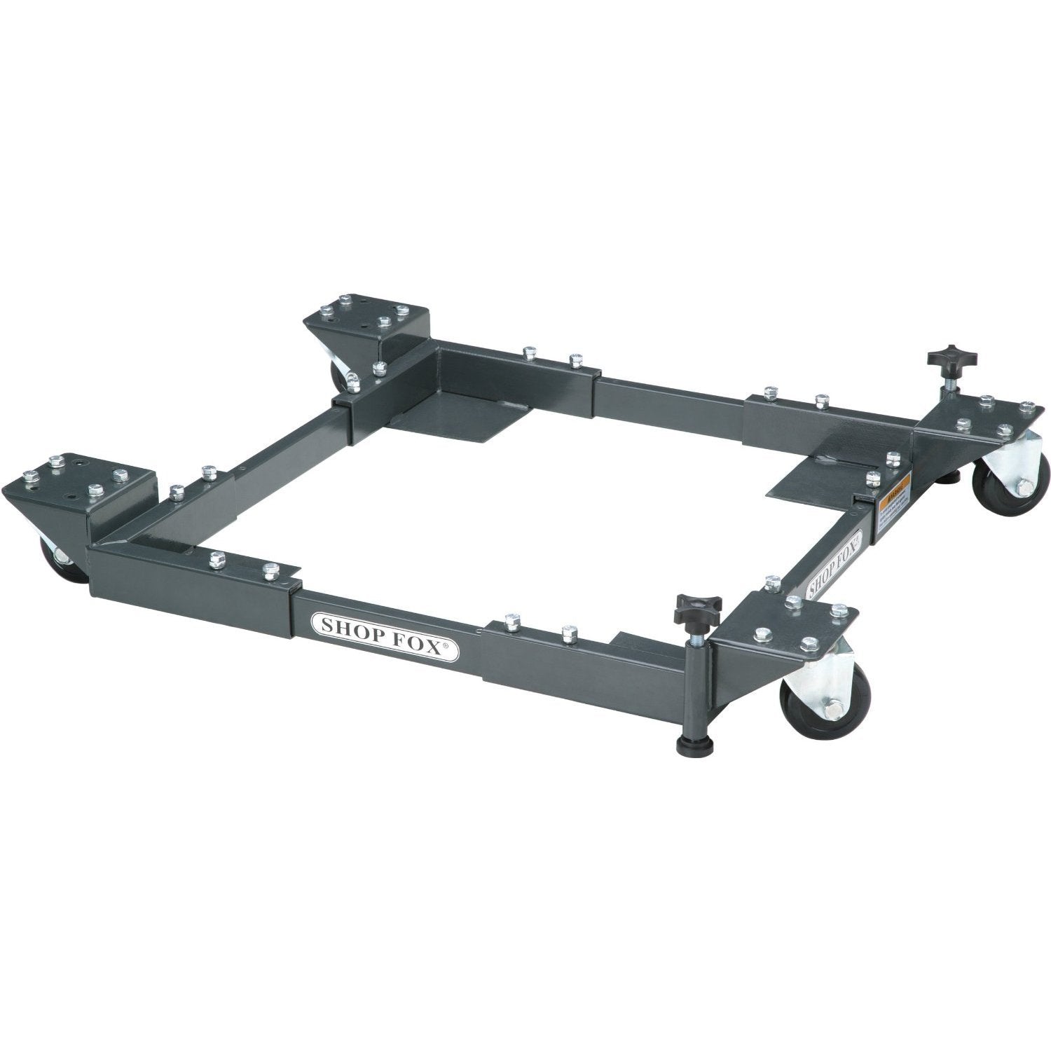  Shop Fox D2057A 700lb Capacity Adjustable Mobile Base - Heavy-Duty 