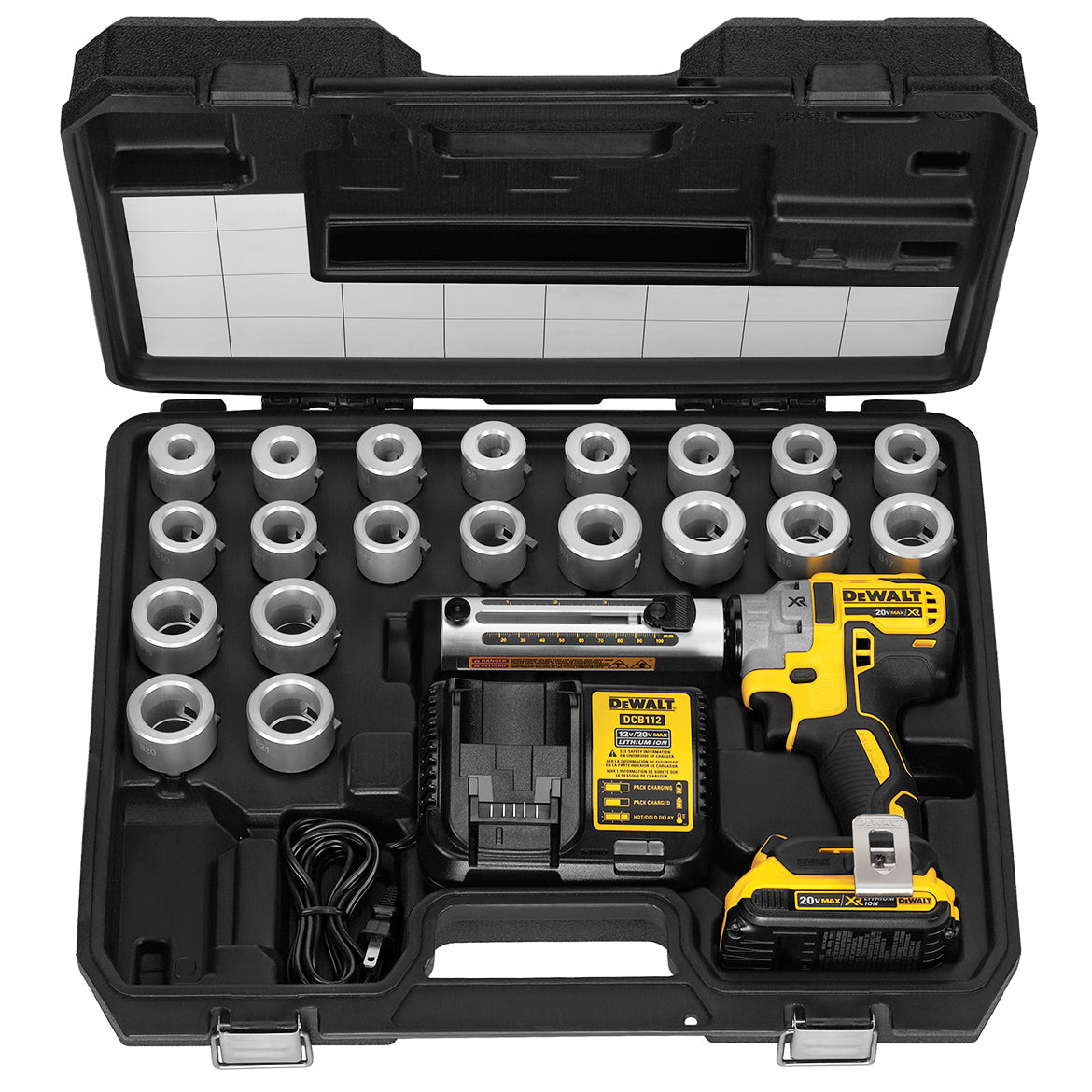  DeWALT DCE151TD1 20V Adjustable Depth Gauge Cordless Cable Stripper Kit 