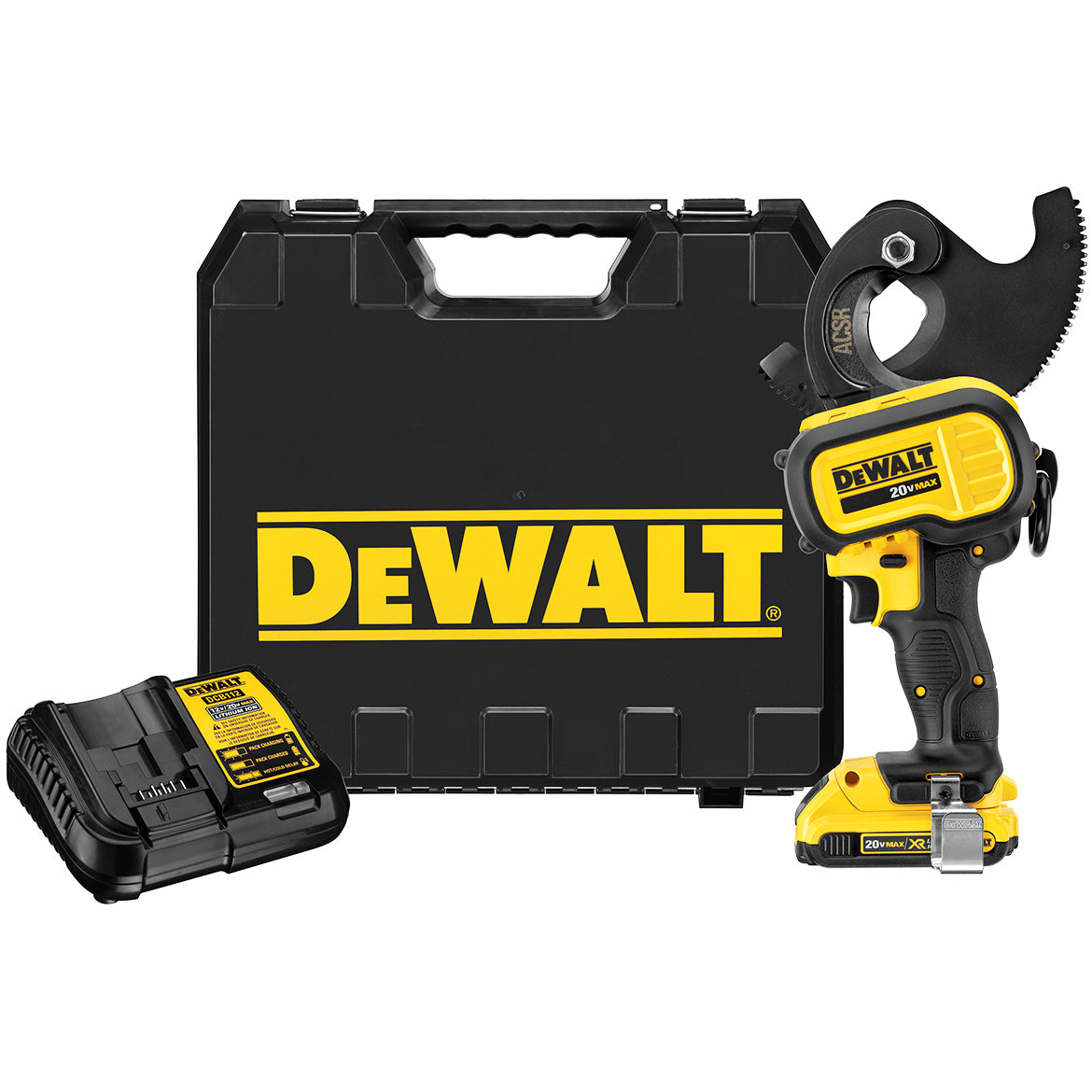  DeWALT DCE155D1 20V MAX Heavy Duty ACSR LED Cordless Cable Cutting Tool 