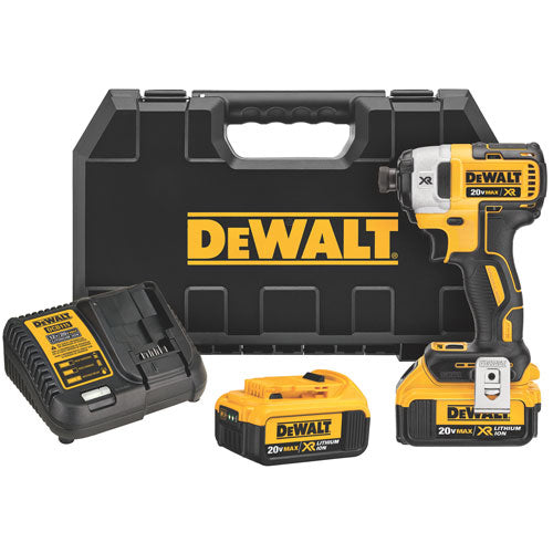  DeWALT DCF887M2 20V 1/4-Inch 4.0Ah 3-Speed Brushless Impact Driver Kit 