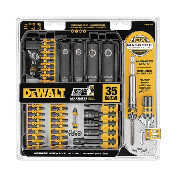  DeWALT DWA2T35IR Impace Ready Screwdriving Set, 35 PC 